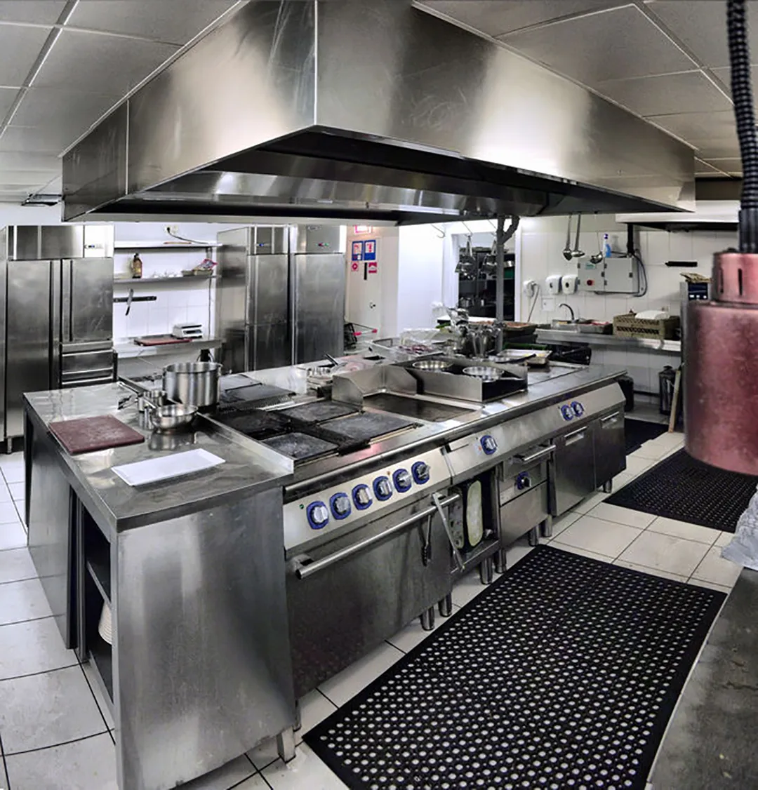 Commercial kitchen exhaust system being professionally cleaned in Salt Lake City
